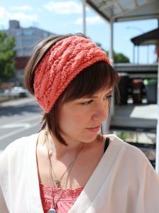 Seed Stitch Cable Headband