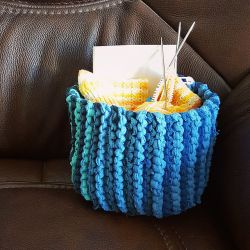 Sideways Garter Stitch Basket