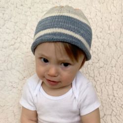 Rolled Brim Baby Hat