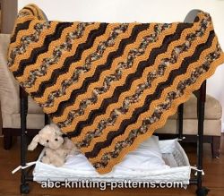 Chevron Baby Blanket or Lap Afghan