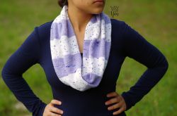 Speckled Stripes Infinity Scarf