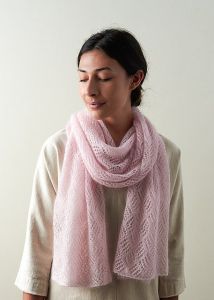 Checkerboard Lace Scarf In Tussock