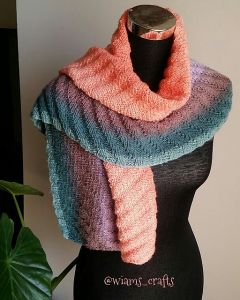 Ribbed Shawlette