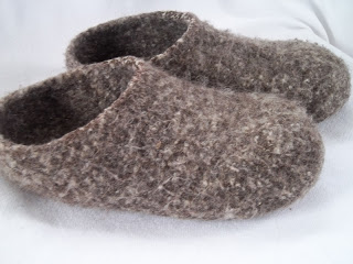 Knitting Patterns Galore - Felt Slippers for Adults