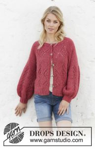 Berry Diamond Cardigan