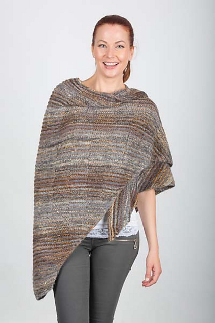 Knitting Patterns Galore - Ribbed Shawl