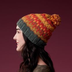 Graphic Knit Fair Isle Hat