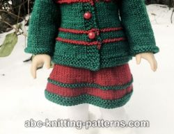 American Girl Doll Santa's Helper Skirt
