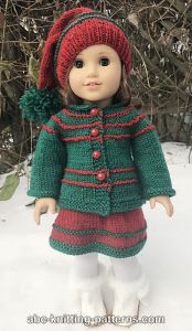 American Girl Doll Jacket for Santa's Helper Outfit
