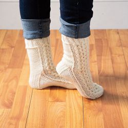 Honeycomb Cable Slipper Socks