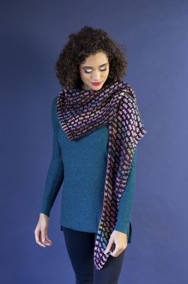 Rainbow Bricks Shawl