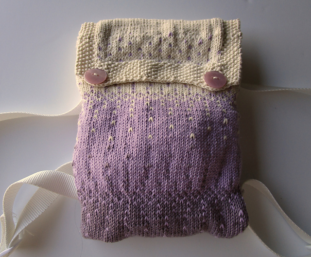 Knitting Patterns Galore - Lavender Ombre Backpack