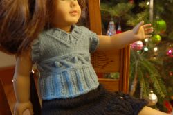 American Girl Cable Waist Vest