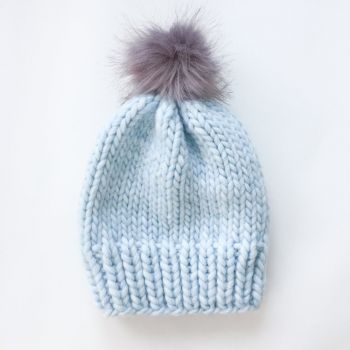 Simple Chunky Wool Knit Hat