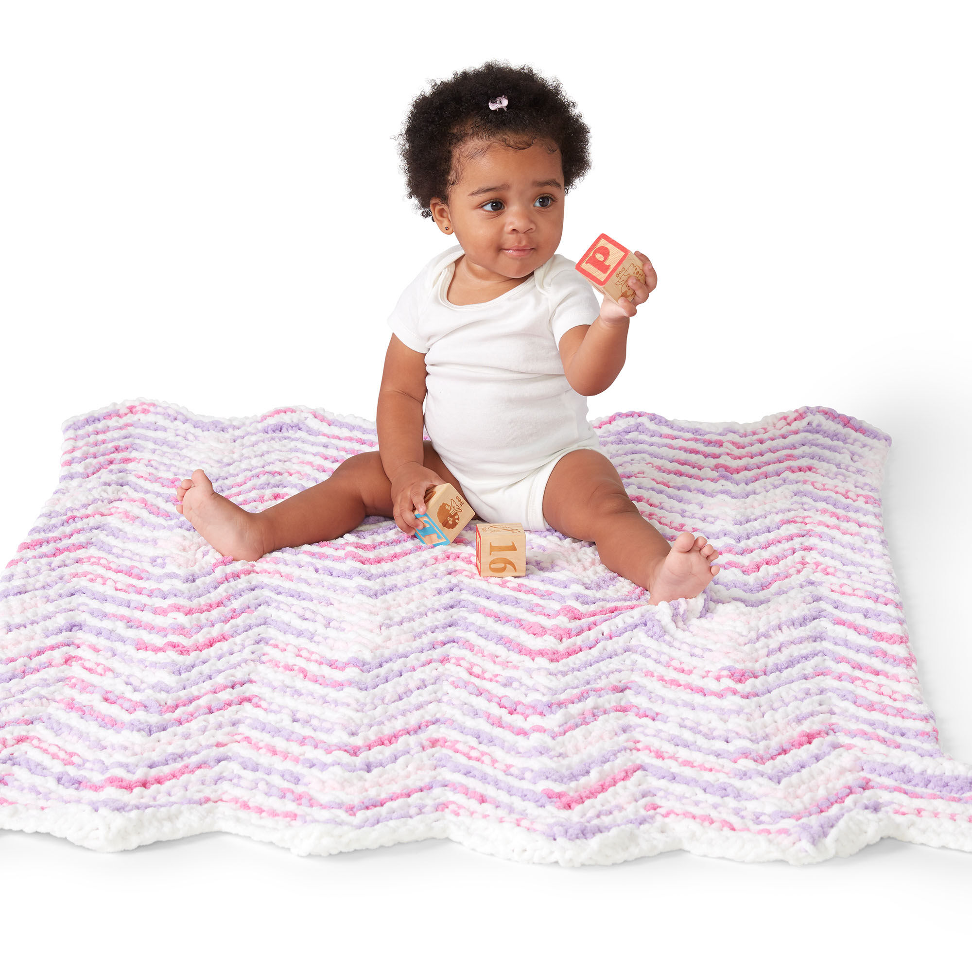 Knitting Patterns Galore - Mini Stripes Baby Blanket