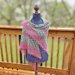 Polyantha Rose Garden Shawl