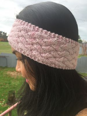 Pink Braided Headband For Girl