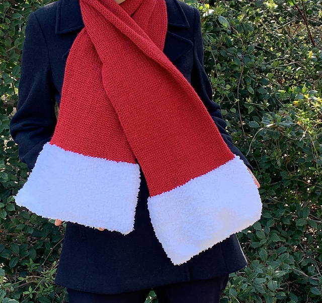 Knitting Patterns Galore The Santa Scarf