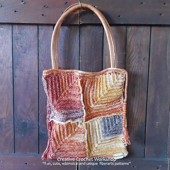 Rustic Mitered Squares Bag