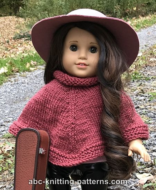 Knitting Patterns Galore American Girl Doll Wild West Poncho