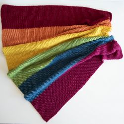 Rainbow Stroller Blanket