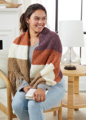 Colorblock Blanket Wrap