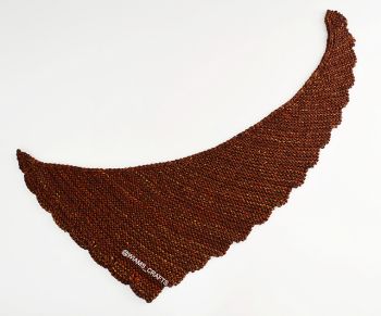 Scalloped Chocolate Shawlette