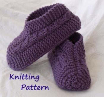 Adult & Child Knitted Slippers…With BOWS!!