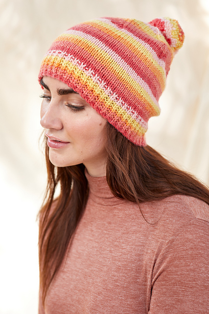 Knitting Patterns Galore - Citrus Hat