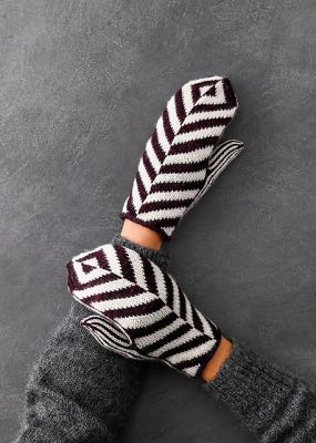 Herringbone Mittens