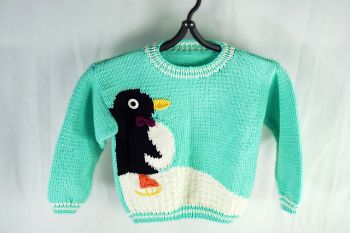 Skating Penguin Pullover