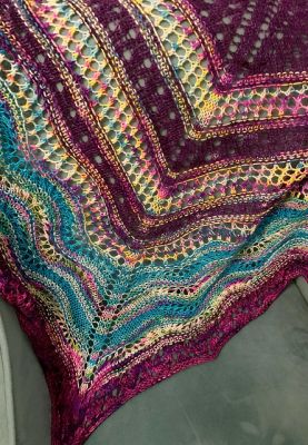 Hyacinth & Heather Shawl