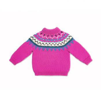 Bernat Family Knit Child Yoke Sweater