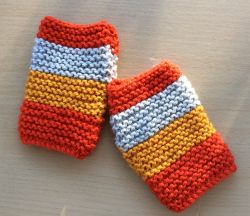 Left Overs Fingerless Mitts