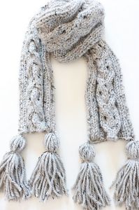Chunky Cable Scarf