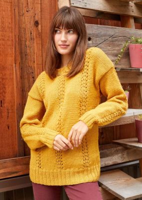 Lace Columns Pullover