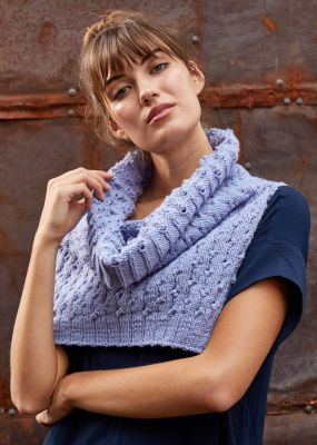 Bobble Rib Split Cowl