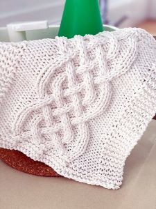 Celtic Cable Dishcloth