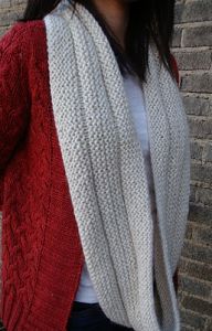 Garter Stitch Eternity Scarf