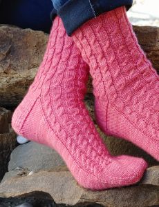 Cascading Cables Socks