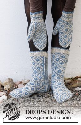 Fjord Mosaic Mittens and Socks