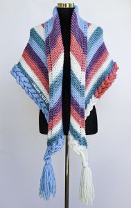 Snow Queen Braid Shawl