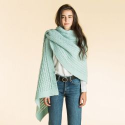 Easy Eyelet Stitch Wrap