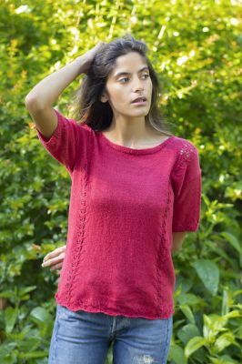 Knitting Patterns Galore - Crimson Tee