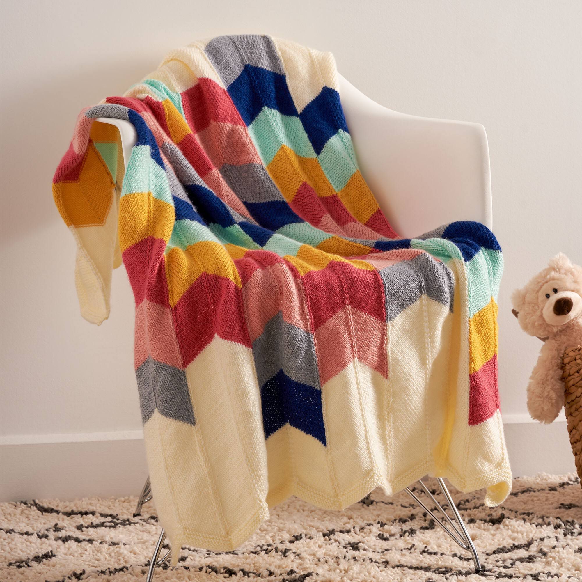 Premier Chunky Chevron Blanket Knit Kit