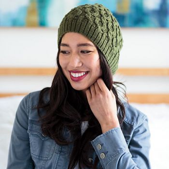 Knitting Patterns Galore - Twisting Trails Hat