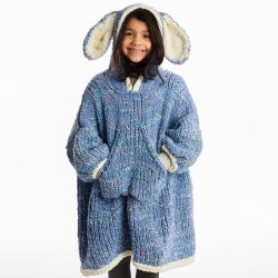 Funny Bunny Kids Blanket Hoodie