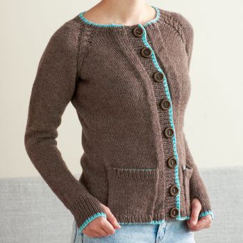 Hidden Pocket Steeked Cardigan