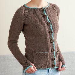 Hidden Pocket Steeked Cardigan