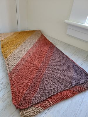 Angled Garter Stitch Scarf